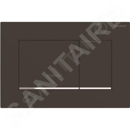 Geberit Sigma30 - Plaque de déclenchement, noir mat/chrome 115.883.14.1