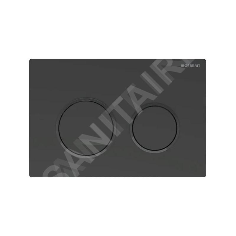 Geberit Omega20 - Plaque de déclenchement, noir mat 115.085.16.1
