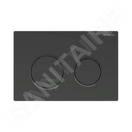 Geberit Omega20 - Plaque de déclenchement, noir mat 115.085.16.1