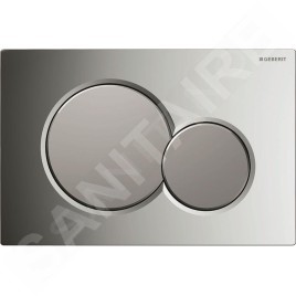 Geberit Sigma01 - Plaque de déclenchement Sigma01, chrome brillant/ chrome mat 115.770.KA.5