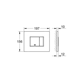 Grohe Skate Cosmopolitan - Bouton de commande, Cool Sunrise brossé 38732GN0