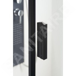 Polysan Zoom Line - Porte de douche Black 900 mm, verre clair ZL1290B