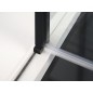 Polysan Zoom Line - Porte de douche Black 900 mm, verre clair ZL1290B