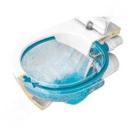 Grohe Rapid SL - Bâti-support pour WC suspendu + cuvette et siège Villeroy & Boch, plaque Skate Cosmopolitan, chrome 38528SET-KB