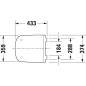 Duravit DuraStyle - Abattant de toilette, blanc 0063710000