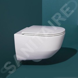 Laufen Pro - WC suspendu avec abattant Slim, Slowclose, Rimless, blanc H8669570000001