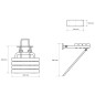 Sapho Accessoire Ridder - Siège de douche, pliant, avec support, blanc XH001 Sapho Accessoire Ridder - Siège de douche, pliant, avec support, blanc XH001