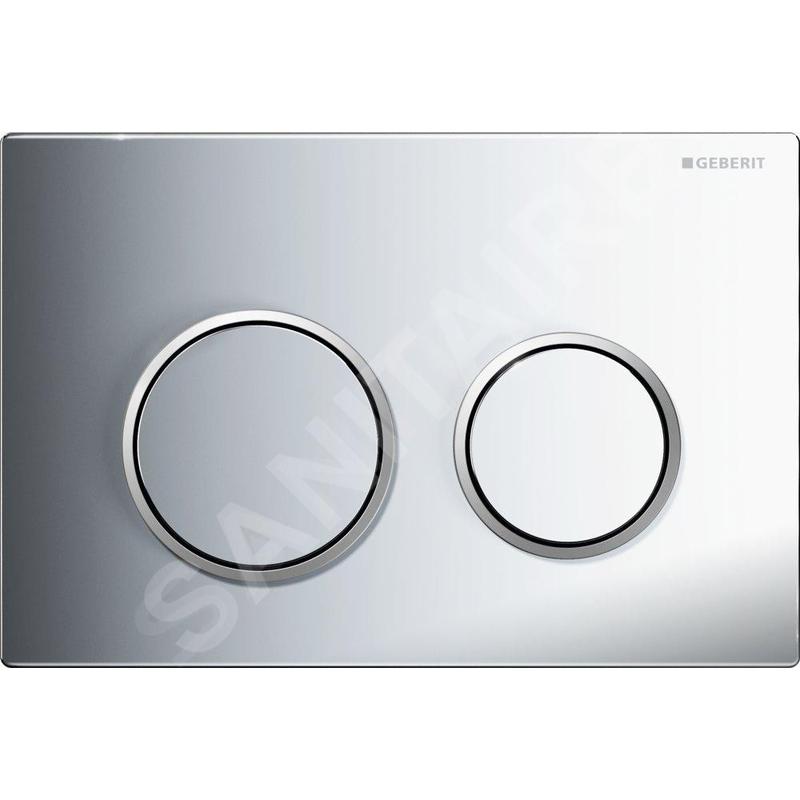 Geberit Omega20 - Plaque de déclenchement OMEGA20, chrome brillant/ chrome mat 115.085.KH.1