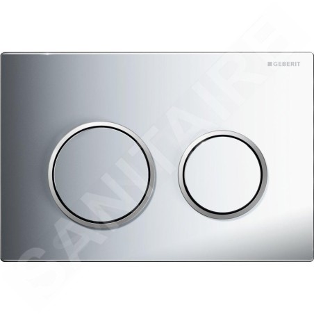 Geberit Omega20 - Plaque de déclenchement OMEGA20, chrome brillant/ chrome mat 115.085.KH.1