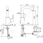 Hansa Primo - Mitigeur de lavabo avec garniture de vidage, chrome 49542203 Hansa Primo - Mitigeur de lavabo avec garniture de vidage, chrome 49542203