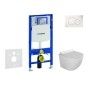 Geberit Duofix - Set de bâti-support, cuvette Gaia et abattant softclose, plaque de déclenchement Sigma01, blanc alpin Geberit Duofix - Set de bâti-support, cuvette Gaia et abattant softclose, plaque de déclenchement Sigma01, blanc alpin