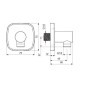 Hansa Living - Coude de raccordement, chrome 51180193