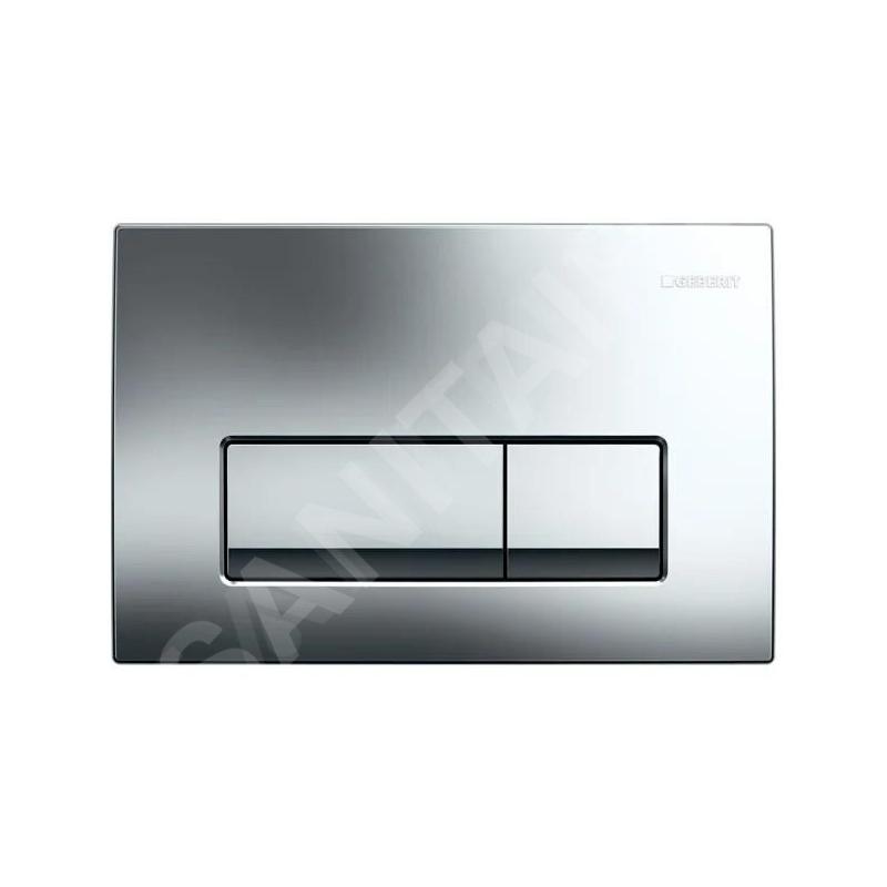 Geberit Delta50 - Plaque de déclenchement, chrome brillant 115.119.21.1