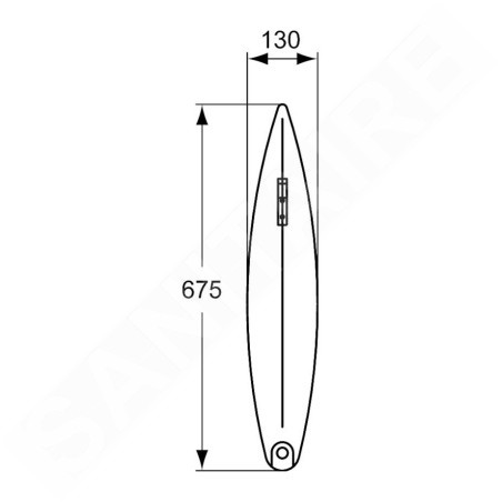 Ideal Standard Urinoirs - Séparateur d'urinoir en céramique, blanc S612001