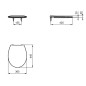 Ideal Standard Eurovit - Abattant de toilette, blanc E131701