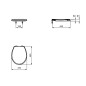Ideal Standard Eurovit - abattant de toilette softclose, blanc W303001