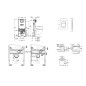 Grohe Rapid SLX - Ensemble bâti-support, cuvette de toilette, siège, plaque de déclenchement Skate Cosmopolitan S, Rimless, Grohe Rapid SLX - Ensemble bâti-support, cuvette de toilette, siège, plaque de déclenchement Skate Cosmopolitan S, Rimless,