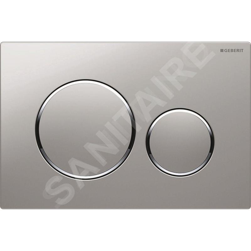 Geberit Sigma20 - Plaque de déclenchement Sigma 20, laquée chrome mat/chrome 115.882.JQ.1