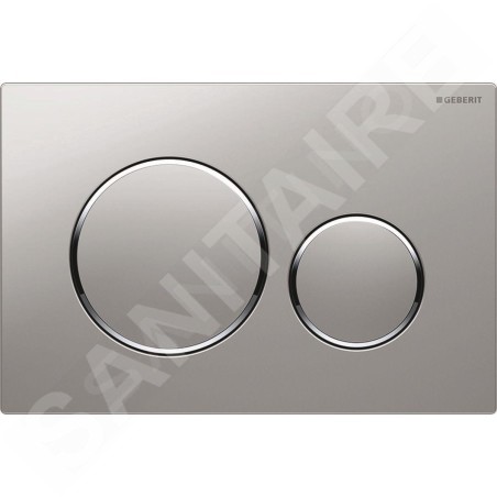 Geberit Sigma20 - Plaque de déclenchement Sigma 20, laquée chrome mat/chrome 115.882.JQ.1