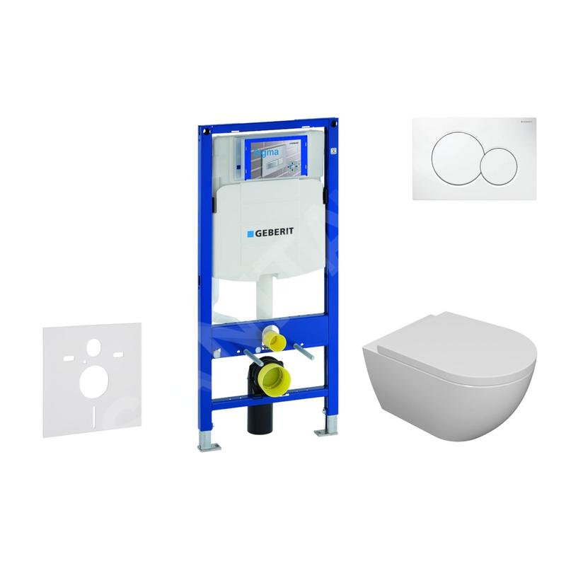 Geberit Duofix - Set de bâti-support, cuvette Oudee et abattant softclose, plaque de déclenchement Sigma01, blanc alpin Geberit Duofix - Set de bâti-support, cuvette Oudee et abattant softclose, plaque de déclenchement Sigma01, blanc alpin