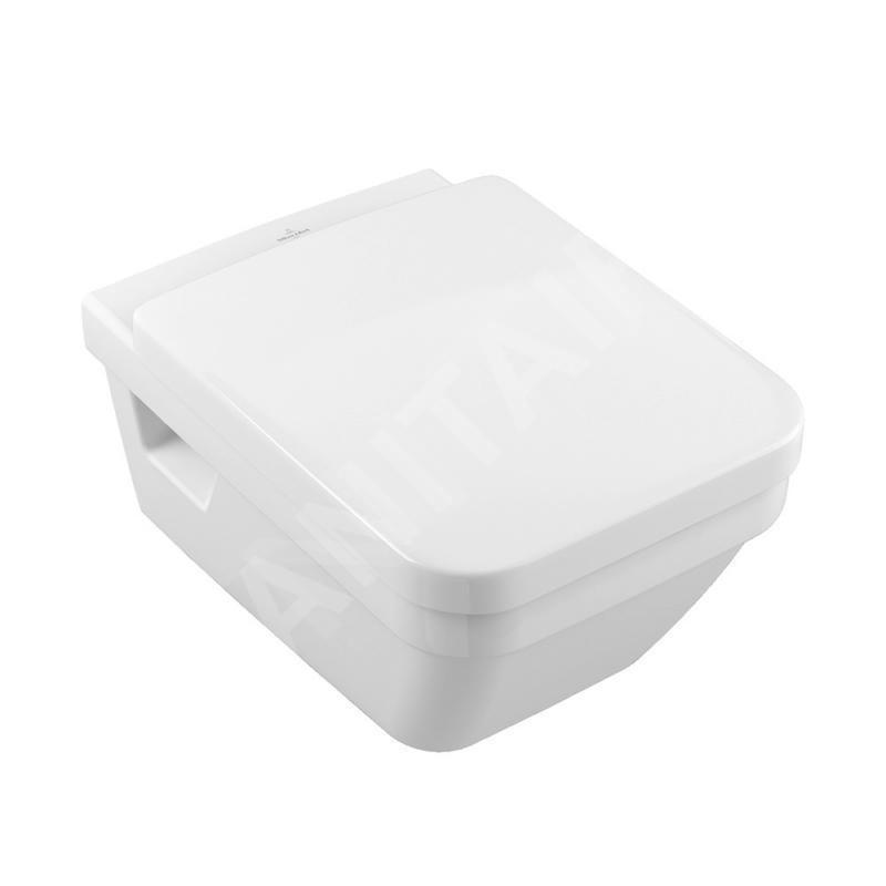 Villeroy & Boch Architectura - WC suspendu avec abattant SoftClosing, DirectFlush, CeramicPlus, blanc alpin 5685HRR1 Villeroy & Boch Architectura - WC suspendu avec abattant SoftClosing, DirectFlush, CeramicPlus, blanc alpin 5685HRR1