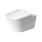 Duravit D-Neo - WC suspendu avec abattant, Rimless, blanc 45770900A1 Duravit D-Neo - WC suspendu avec abattant, Rimless, blanc 45770900A1
