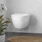 Duravit D-Neo - WC suspendu avec abattant, Rimless, blanc 45770900A1 Duravit D-Neo - WC suspendu avec abattant, Rimless, blanc 45770900A1