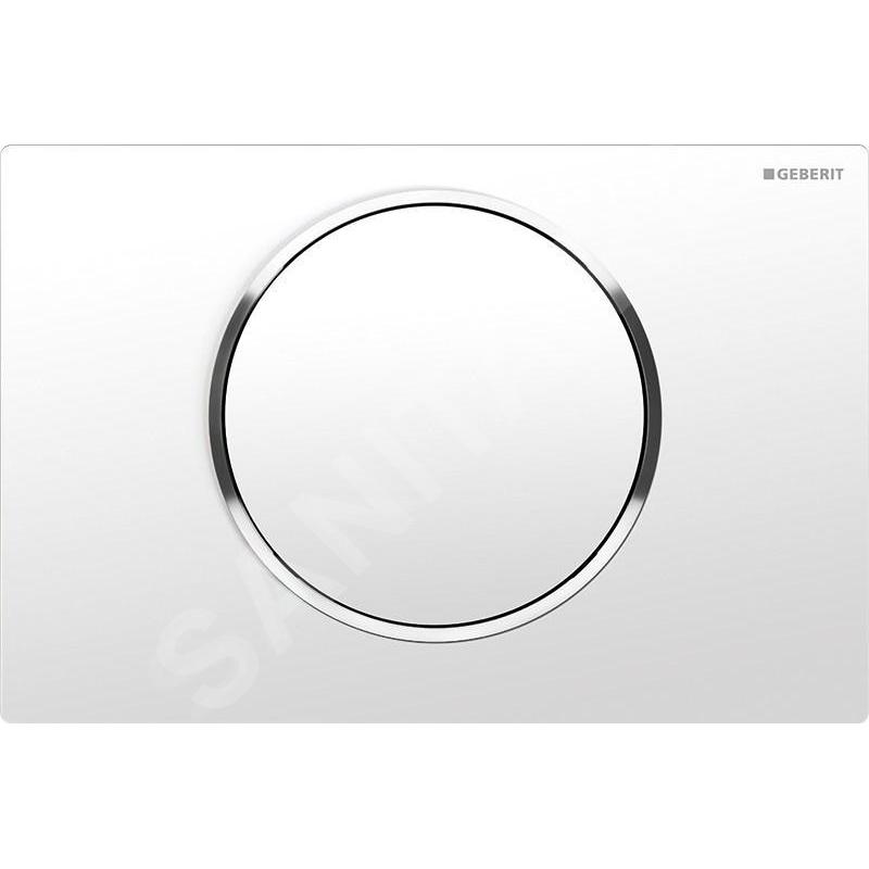Geberit Sigma10 - Plaque de déclenchement SIGMA10, blanc/chrome 115.758.KJ.5