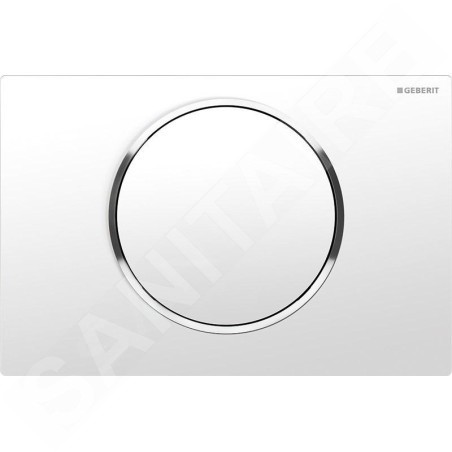Geberit Sigma10 - Plaque de déclenchement SIGMA10, blanc/chrome 115.758.KJ.5