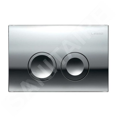 Geberit Delta25 - Plaque de déclenchement, chrome brillant 115.125.21.5