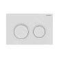 Geberit Omega20 - Plaque de déclenchement, blanc mat 115.085.01.1