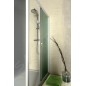 Aqualine Cabines de douche - Porte de douche coulissante 1000 mm, verre dépoli BTS100
