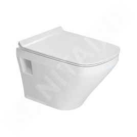 Duravit DuraStyle - WC suspendu Compact, abattant SoftClose, Rimless, blanc alpin 45710900A1