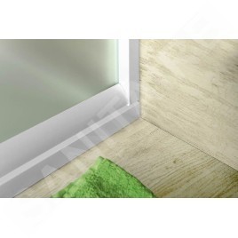Aqualine Cabines de douche - Porte de douche coulissante 1000 mm, verre dépoli BTS100