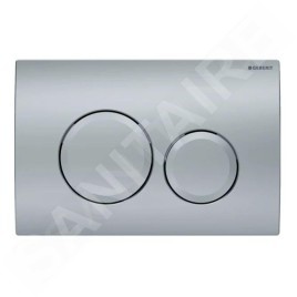 Geberit Delta20 - Plaque de déclenchement, chrome mat 115.127.46.1