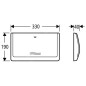 Grohe Accessoires - Plaque de déclenchement, blanc alpin 37053SH0