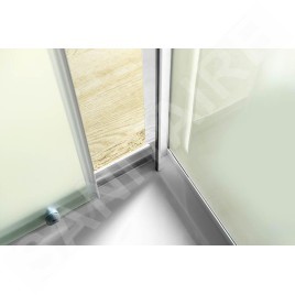 Aqualine Cabines de douche - Porte de douche coulissante 1000 mm, verre dépoli BTS100