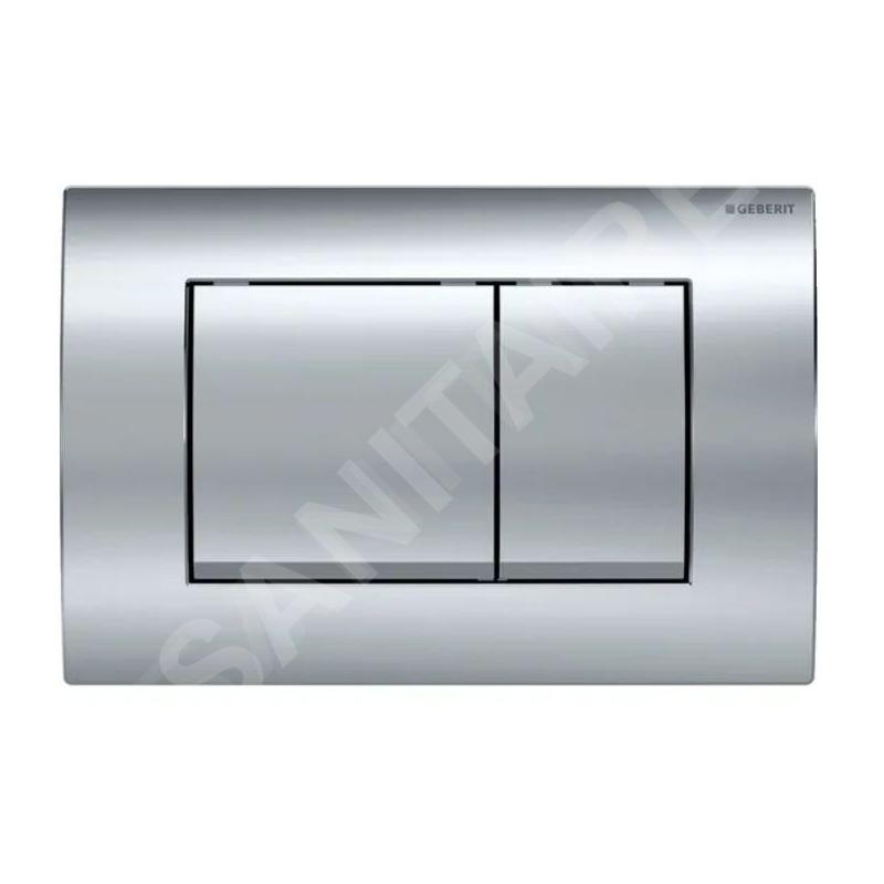 Geberit Delta30 - Plaque de déclenchement, chrome brillant 115.137.21.1