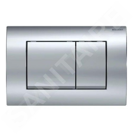 Geberit Delta30 - Plaque de déclenchement, chrome brillant 115.137.21.1