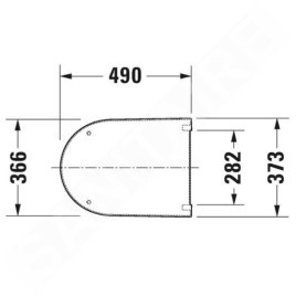 Duravit Darling New - Abattant de toilette, abattant - blanc, Softclose 0063390000