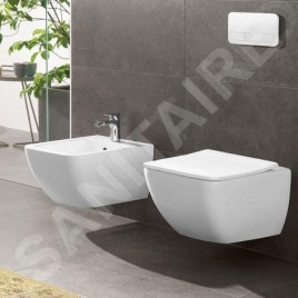 Villeroy & Boch Venticello - WC suspendu avec abattant SoftClosing, DirectFlush, CeramicPlus, blanc alpin 4611RLR1
