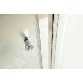 Aqualine Cabines de douche - Porte de douche coulissante 1000 mm, verre dépoli BTS100
