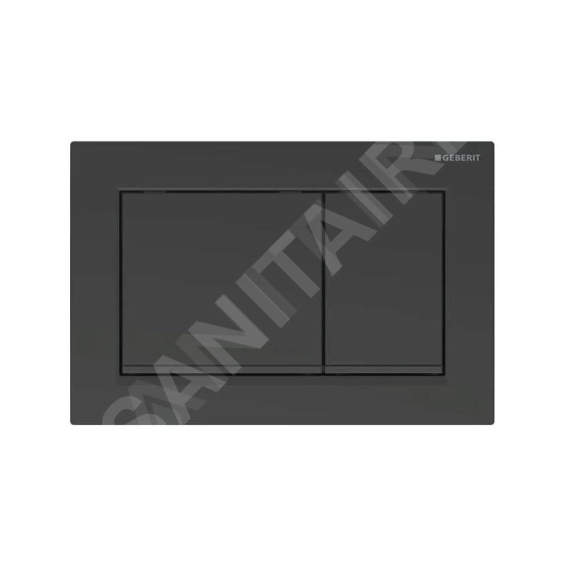 Geberit Omega30 - Plaque de déclenchement, noir mat 115.080.16.1