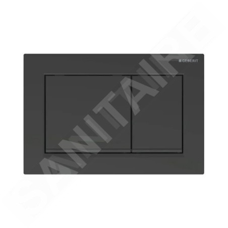 Geberit Omega30 - Plaque de déclenchement, noir mat 115.080.16.1