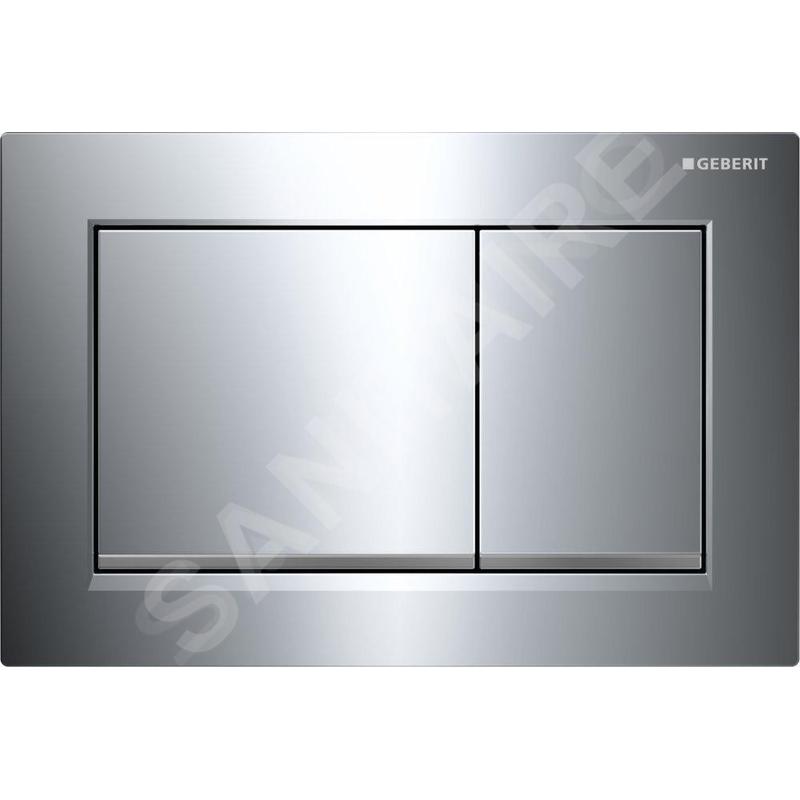 Geberit Omega30 - Plaque de déclenchement OMEGA30, chrome brillant/ chrome mat 115.080.KH.1