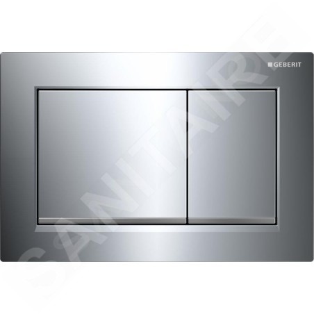 Geberit Omega30 - Plaque de déclenchement OMEGA30, chrome brillant/ chrome mat 115.080.KH.1