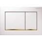 Geberit Omega30 - Plaque de déclenchement  OMEGA30, blanc/doré 115.080.KK.1