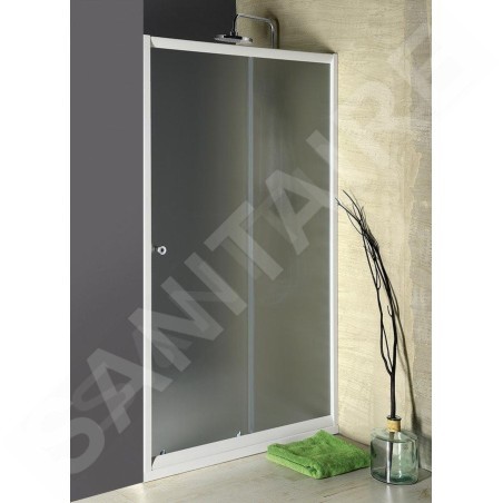 Aqualine Cabines de douche - Porte de douche coulissante 1200 mm, verre dépoli BTS120