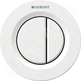 Geberit Systèmes de chasse d’eau - Déclenchement à distance type 01, pneumatique, pour rinçage double touche, blanc alpin