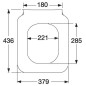 Villeroy & Boch Venticello - abattant de WC SlimSeat Line, SoftClosing, QuickRelease, blanc alpin 9M80S101